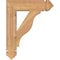 Ekena Millwork Funston Arts & Crafts Smooth Bracket, Western Red Cedar, 3 1/2"W x 16"D x 20"H BKT04X16X20FST03SWR - alternate 2